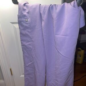 Figs Kade Scrub bottoms- lavender dew LARGE